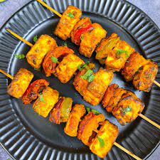 Paneer tikka shashlik